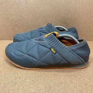 Teva ReEmber Quilted Bootie Slip On Gray Orange Comfort Slippers Mens Size 12
